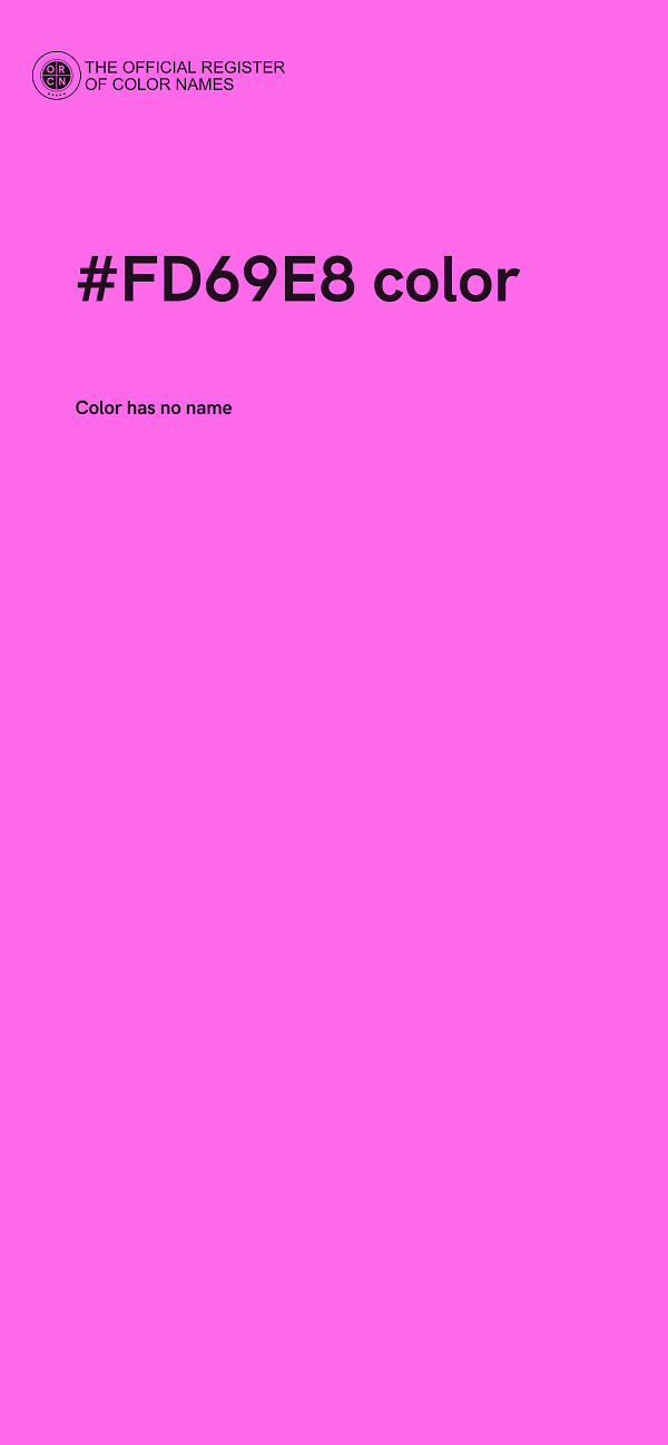 #FD69E8 color image