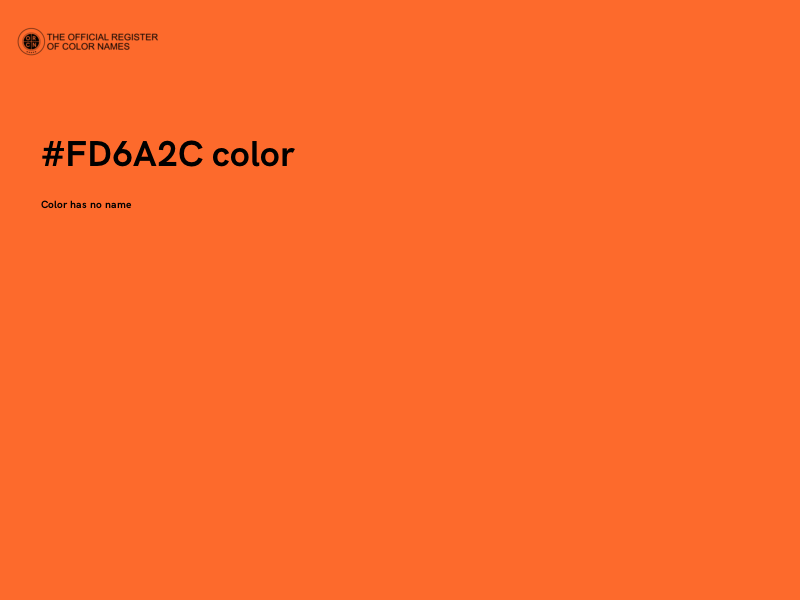 #FD6A2C color image