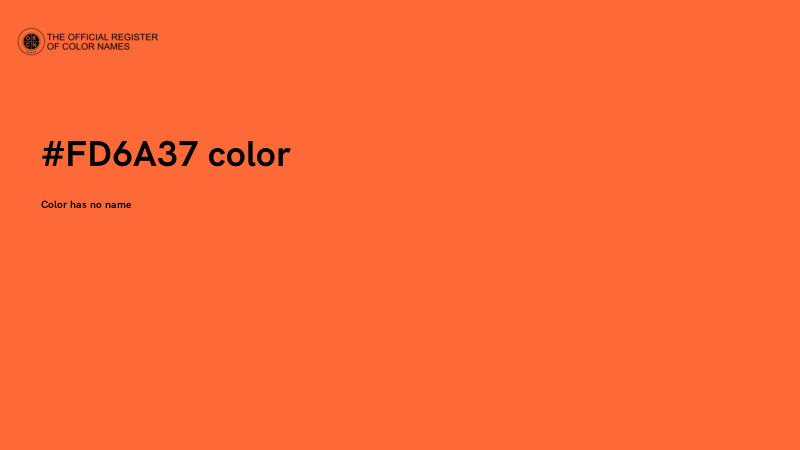 #FD6A37 color image