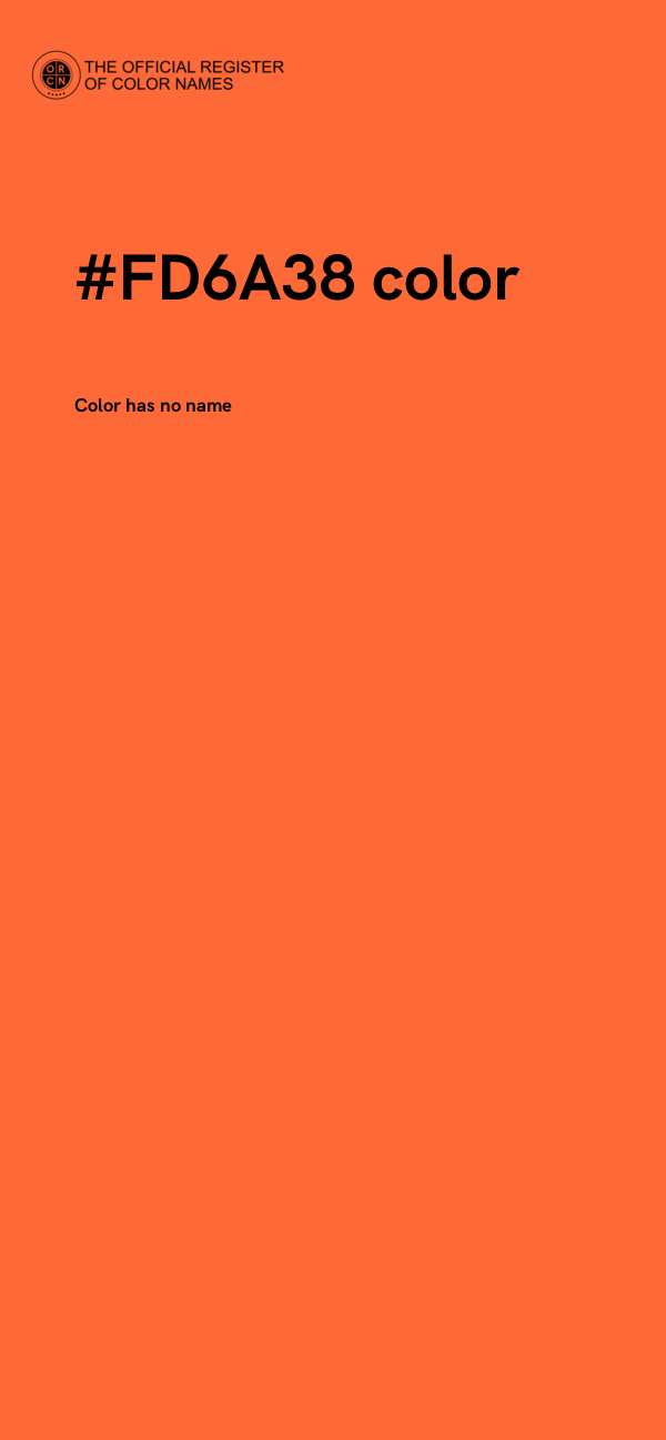 #FD6A38 color image