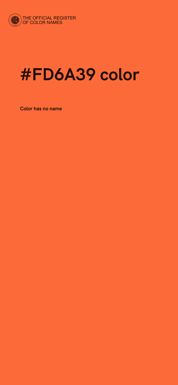 #FD6A39 color image