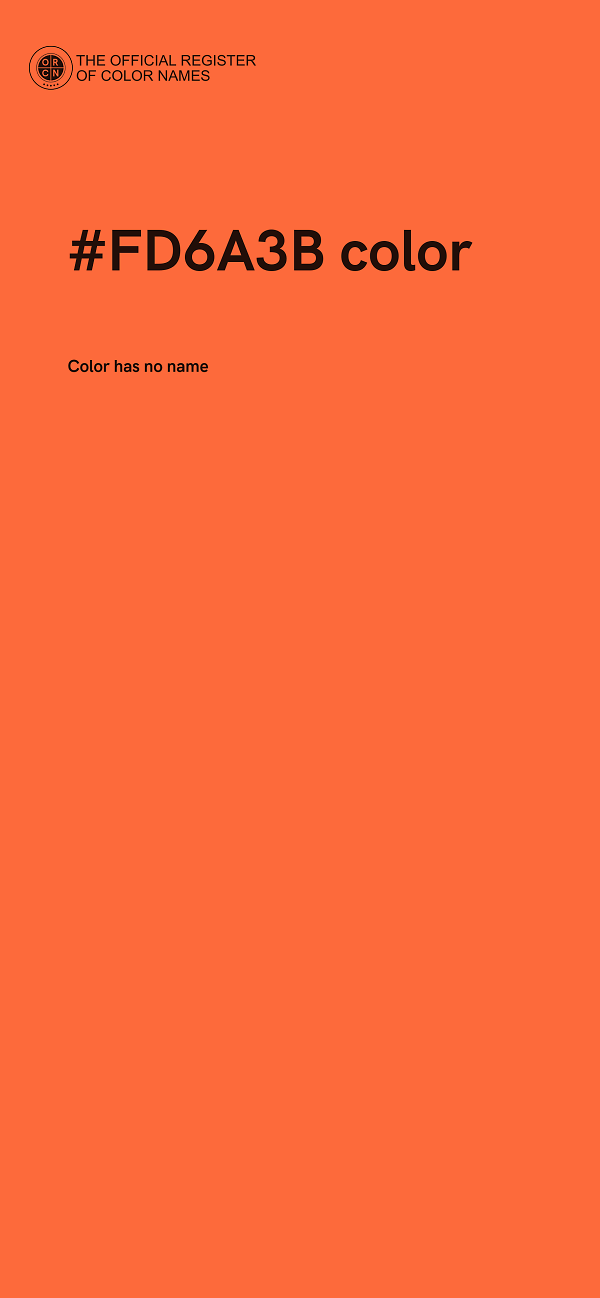 #FD6A3B color image