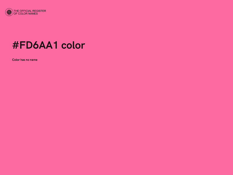 #FD6AA1 color image