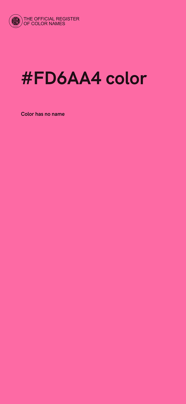 #FD6AA4 color image