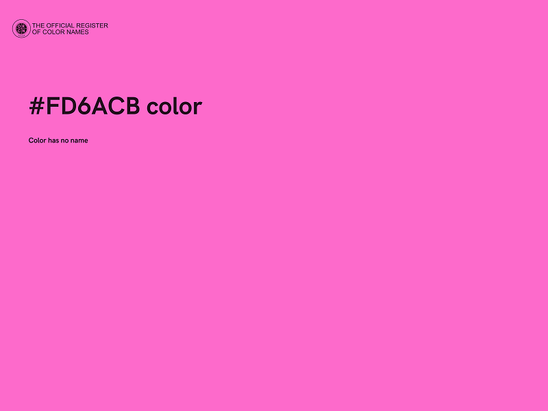 #FD6ACB color image