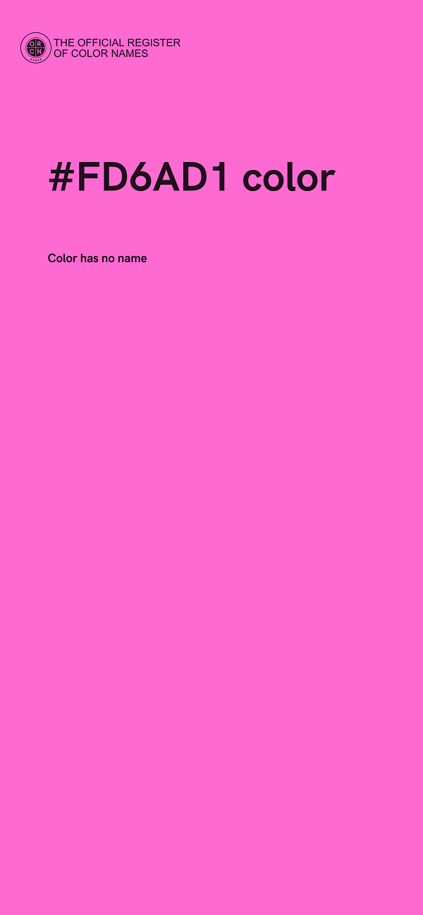 #FD6AD1 color image