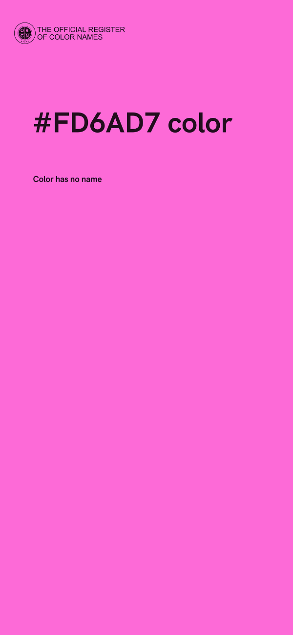 #FD6AD7 color image