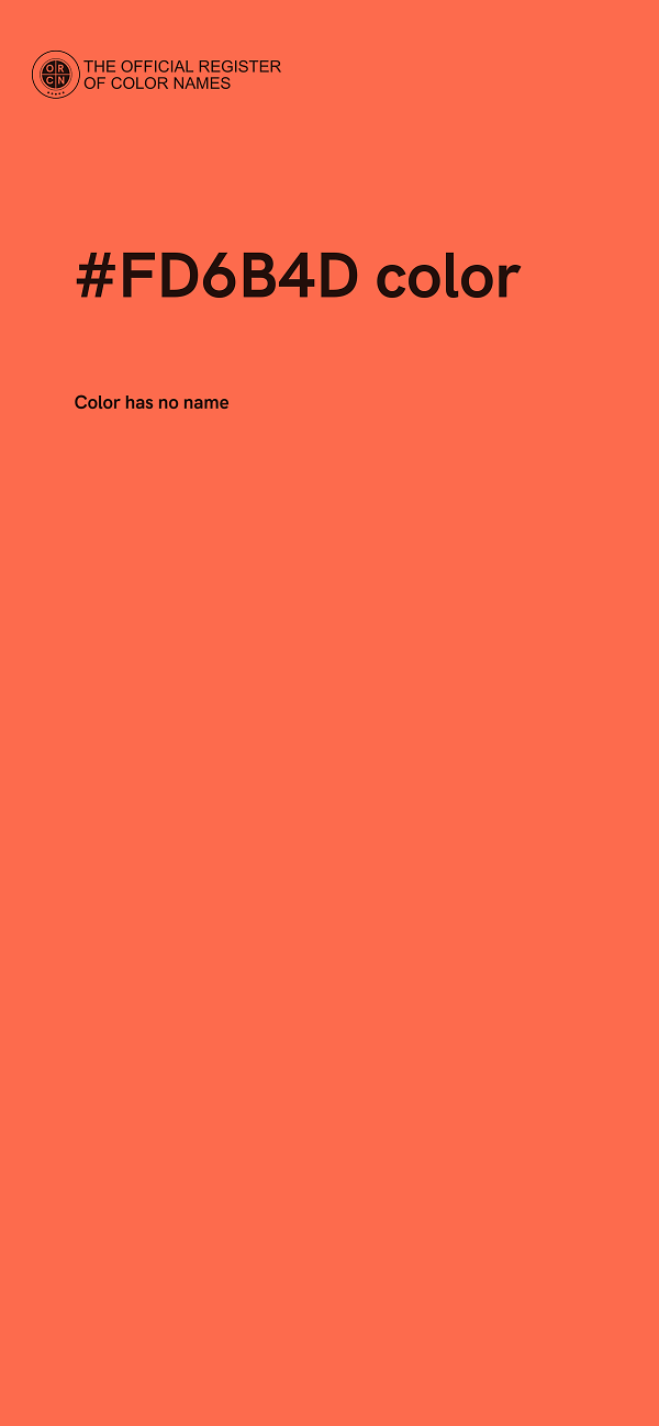 #FD6B4D color image