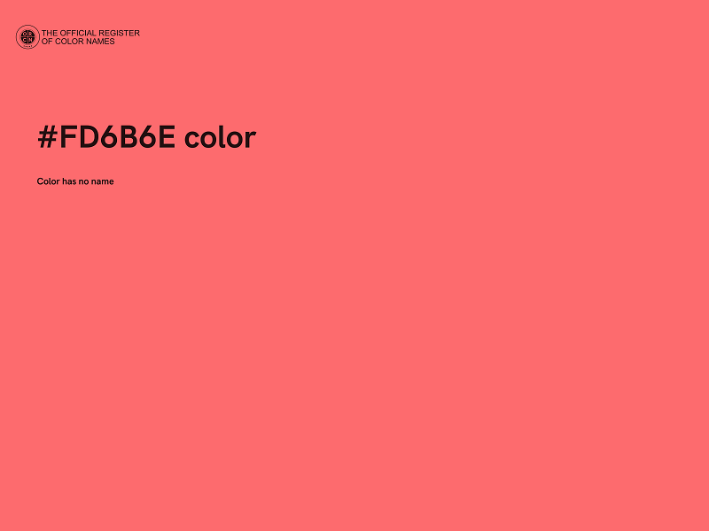 #FD6B6E color image