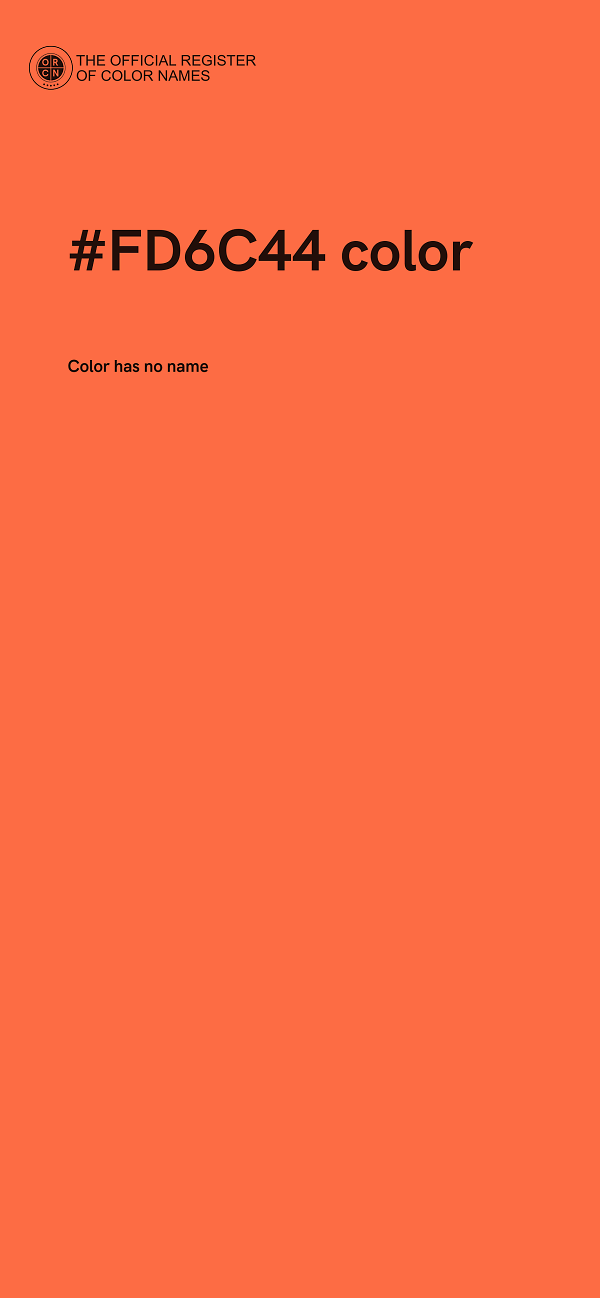 #FD6C44 color image