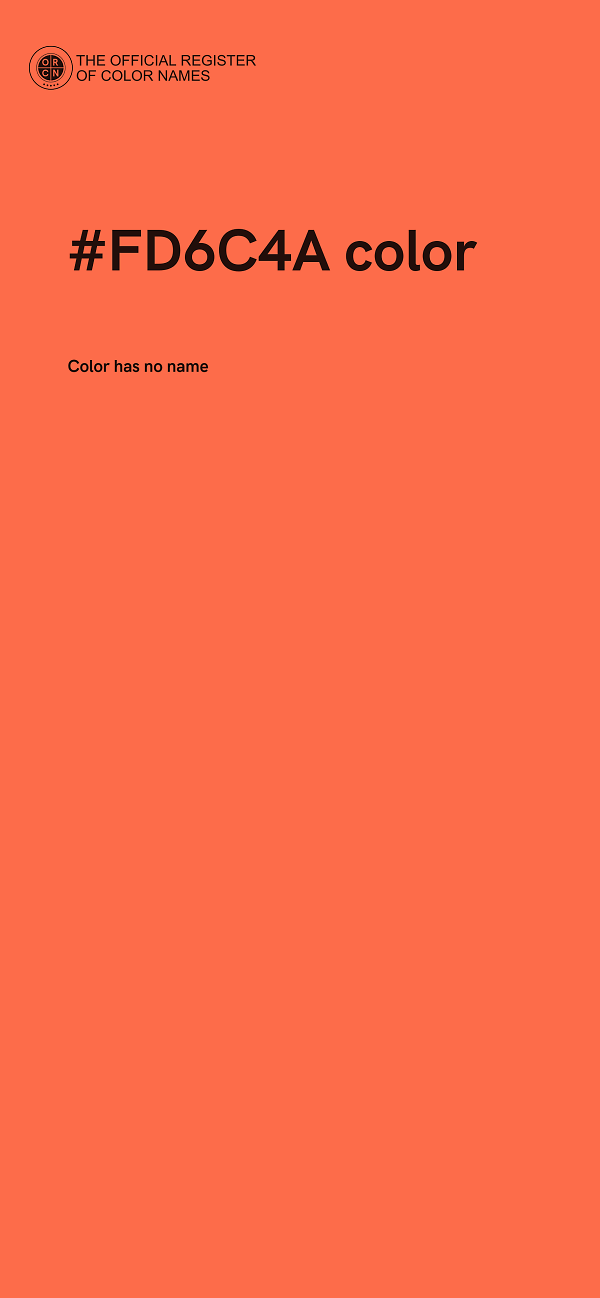 #FD6C4A color image