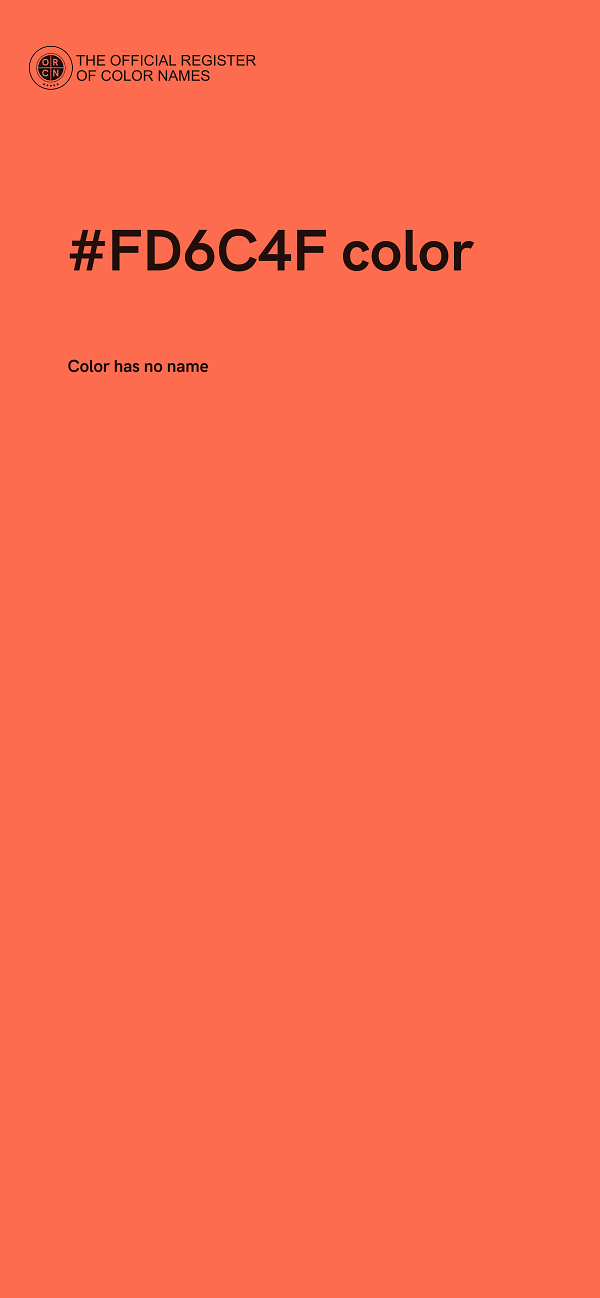 #FD6C4F color image