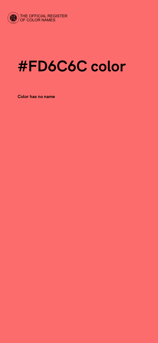 #FD6C6C color image