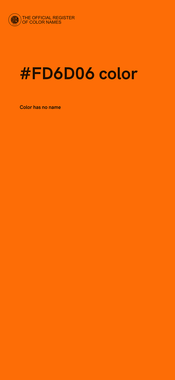 #FD6D06 color image