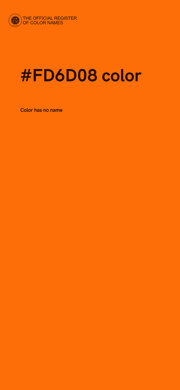 #FD6D08 color image