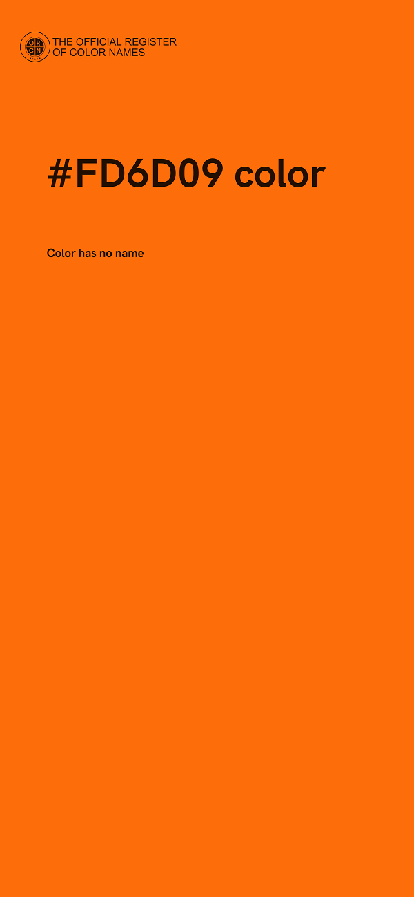 #FD6D09 color image