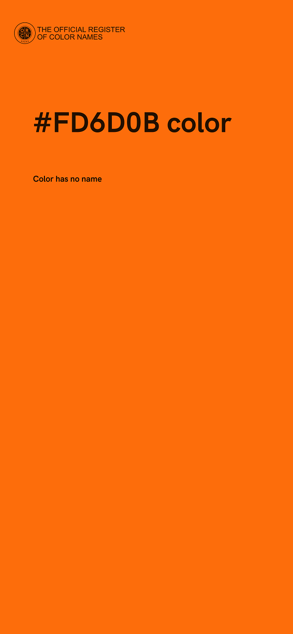 #FD6D0B color image