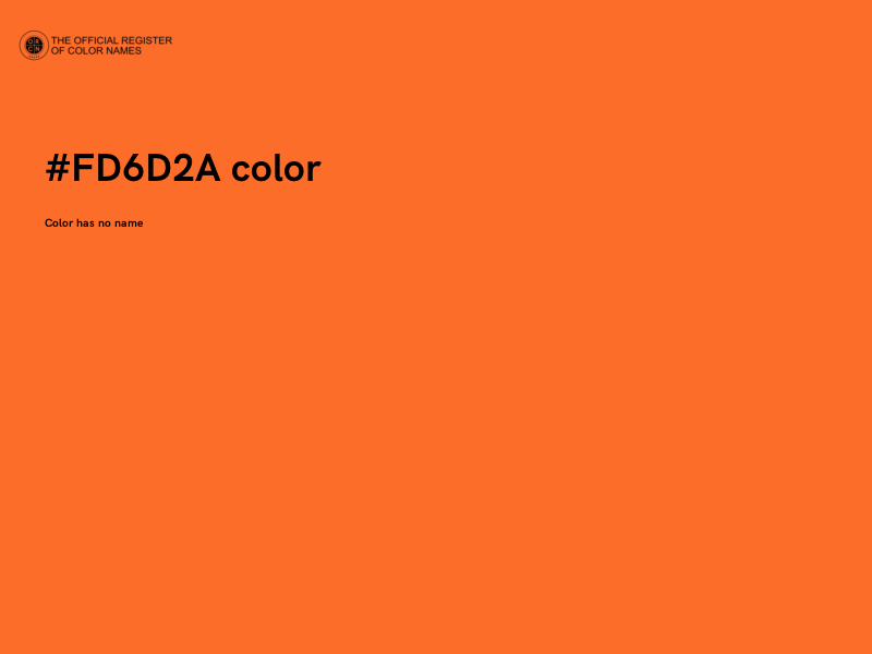 #FD6D2A color image