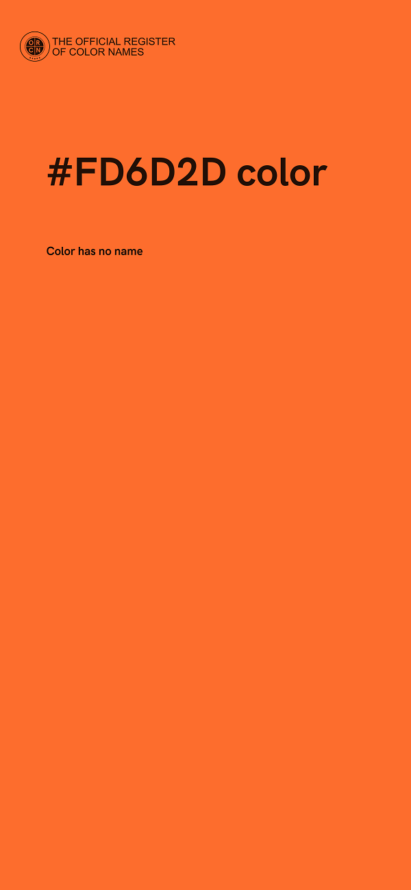 #FD6D2D color image