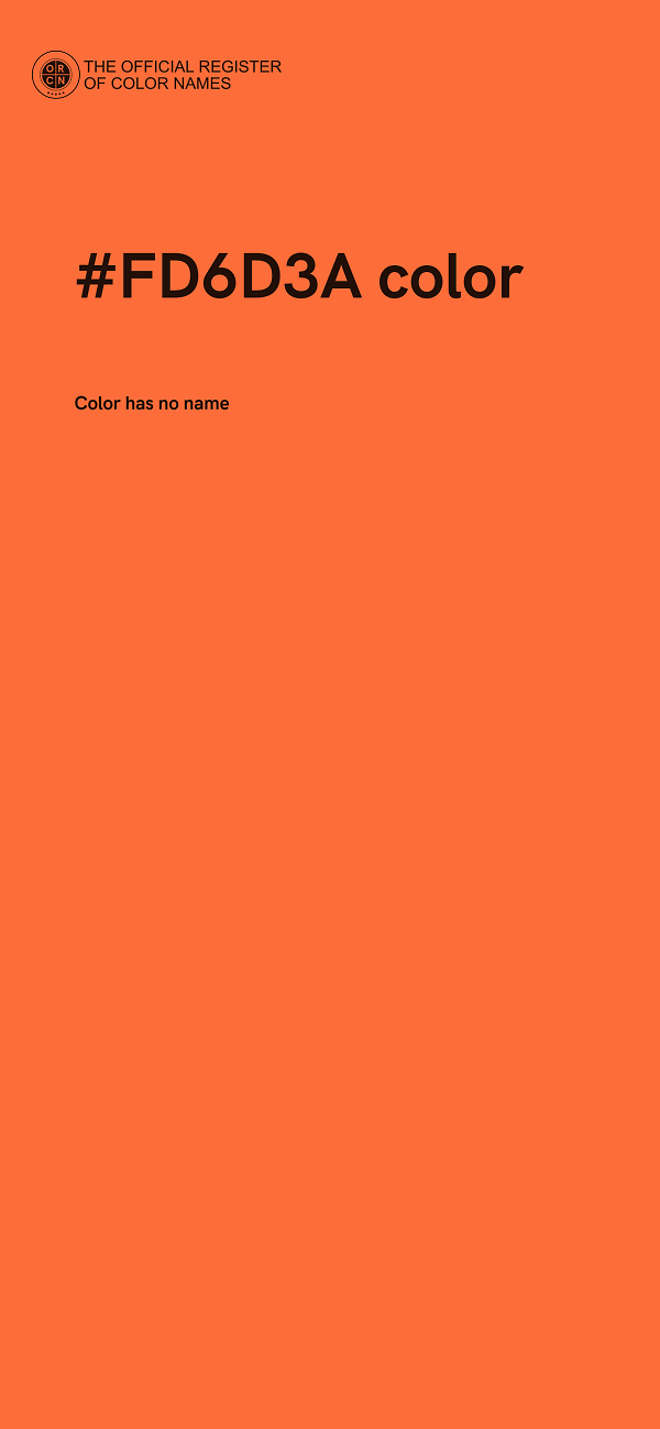 #FD6D3A color image
