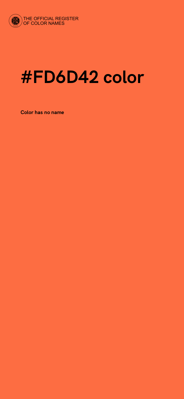 #FD6D42 color image