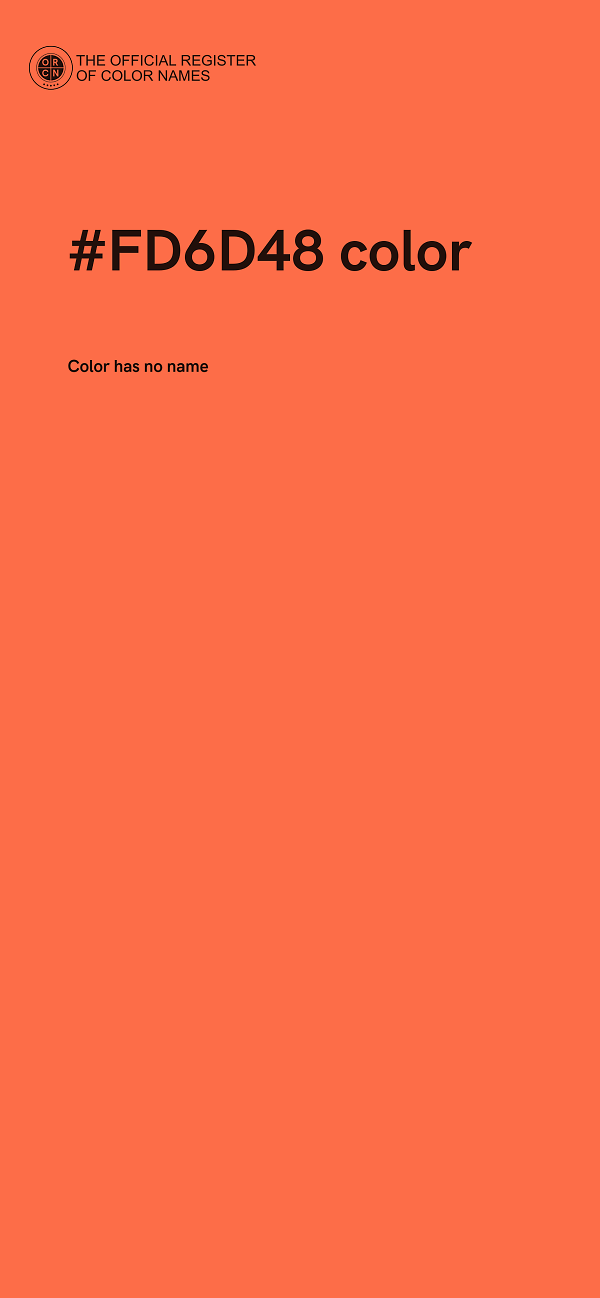 #FD6D48 color image