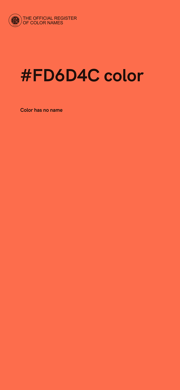 #FD6D4C color image