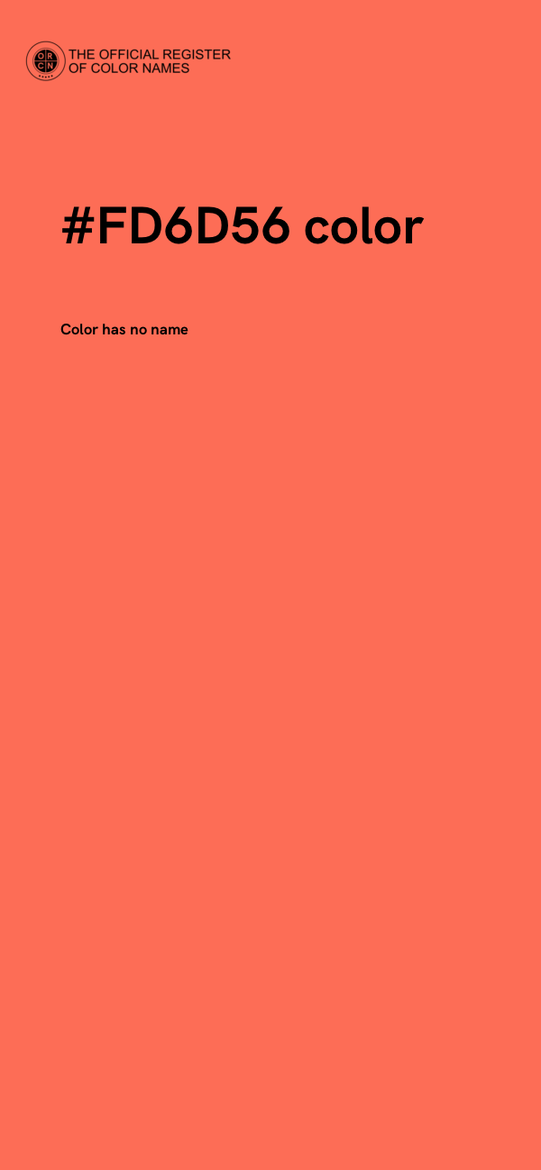 #FD6D56 color image