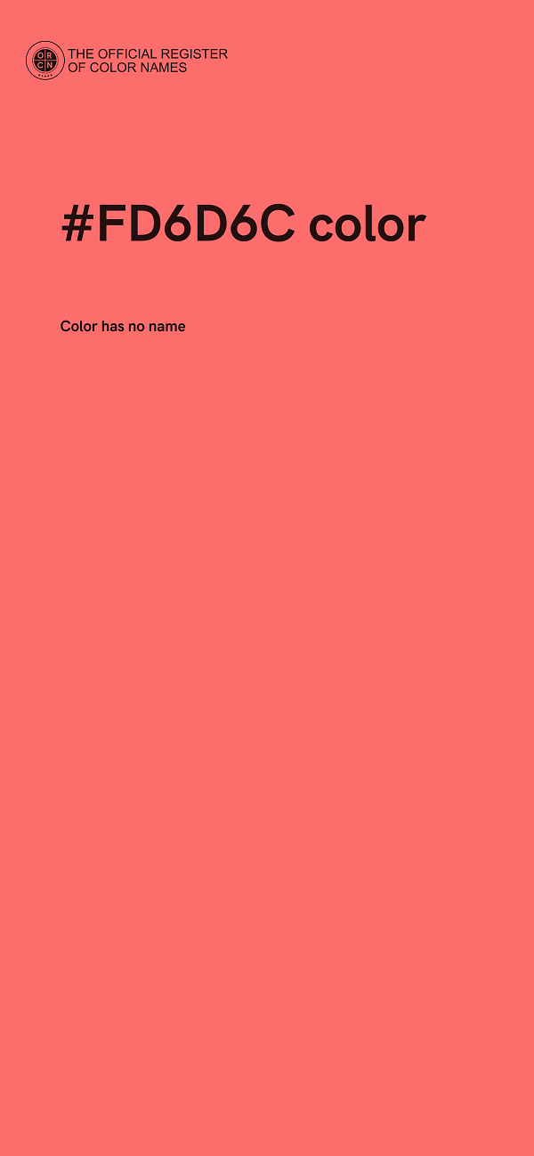 #FD6D6C color image