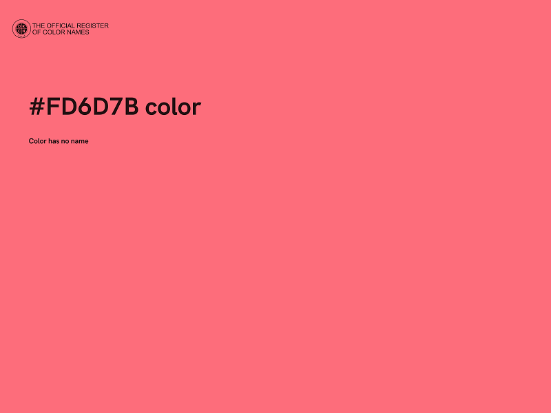 #FD6D7B color image
