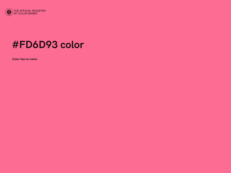 #FD6D93 color image