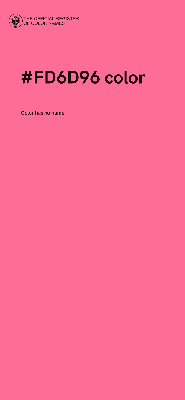 #FD6D96 color image