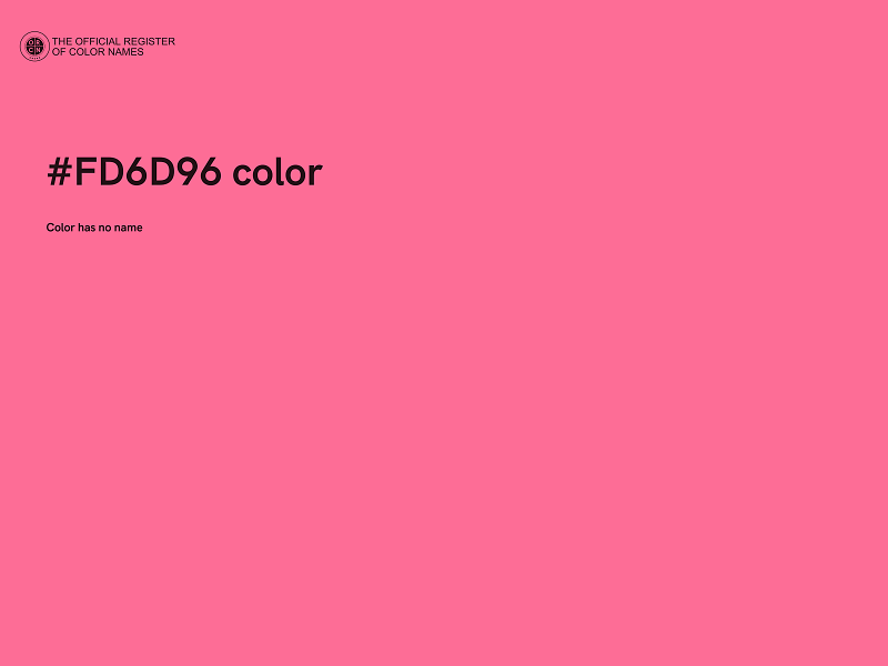 #FD6D96 color image