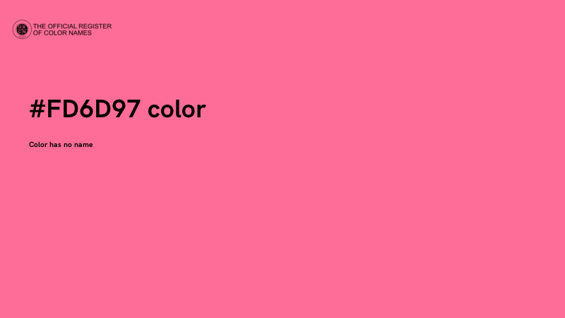 #FD6D97 color image