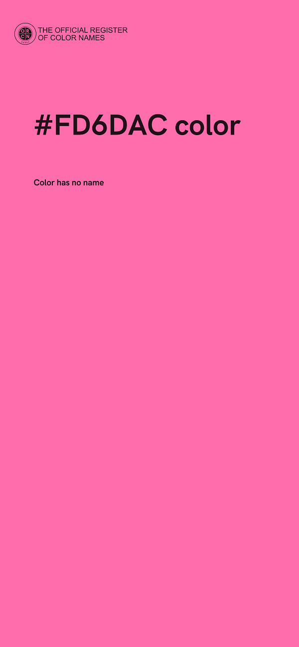 #FD6DAC color image
