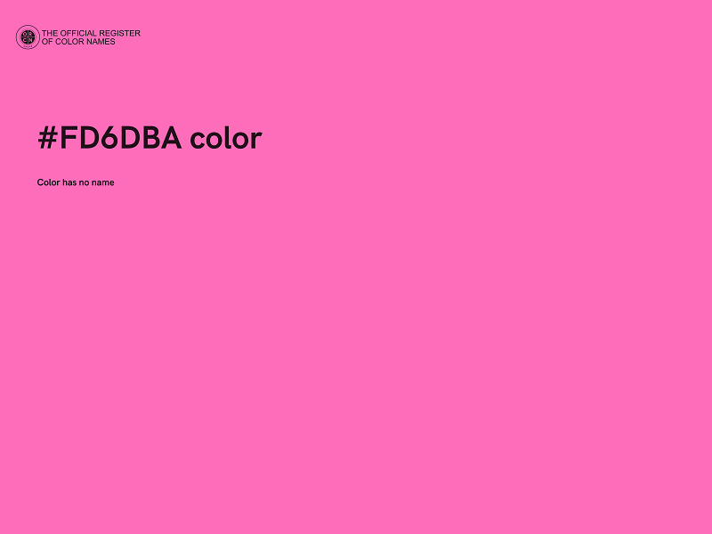 #FD6DBA color image