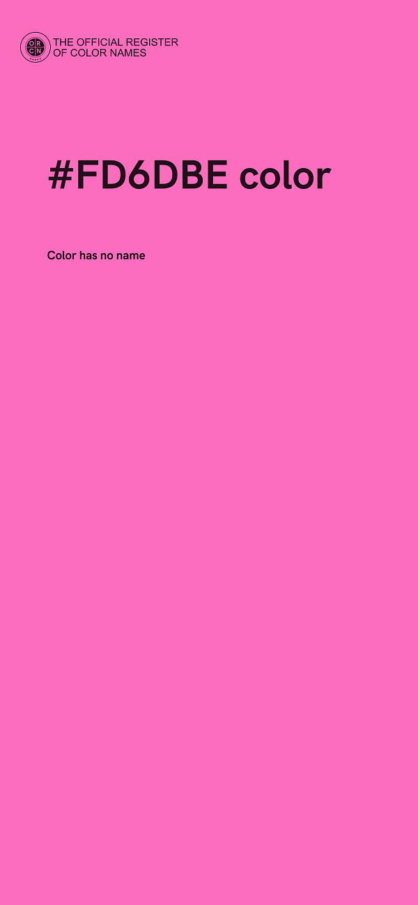 #FD6DBE color image