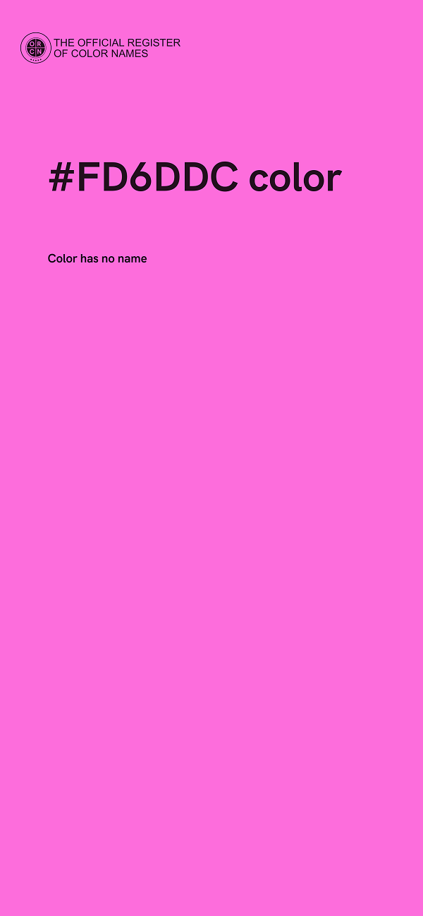 #FD6DDC color image