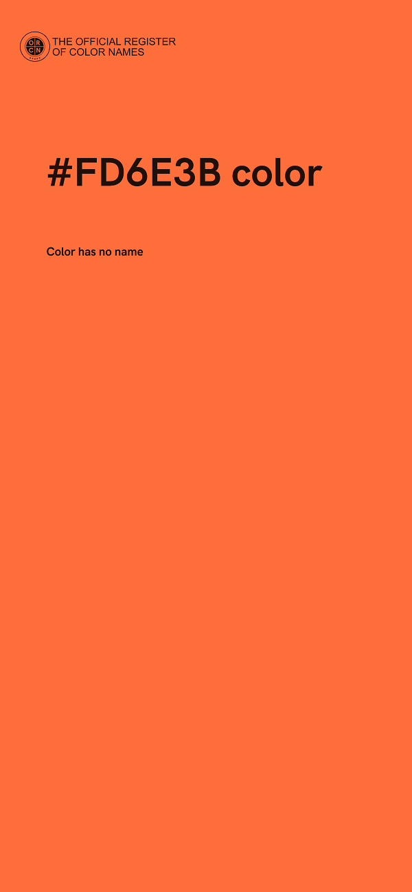#FD6E3B color image