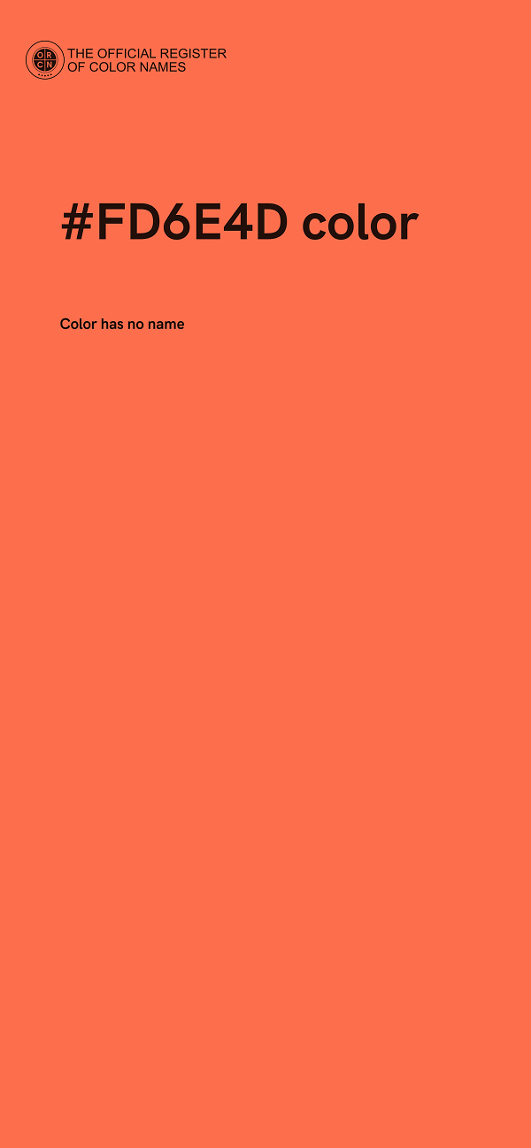 #FD6E4D color image