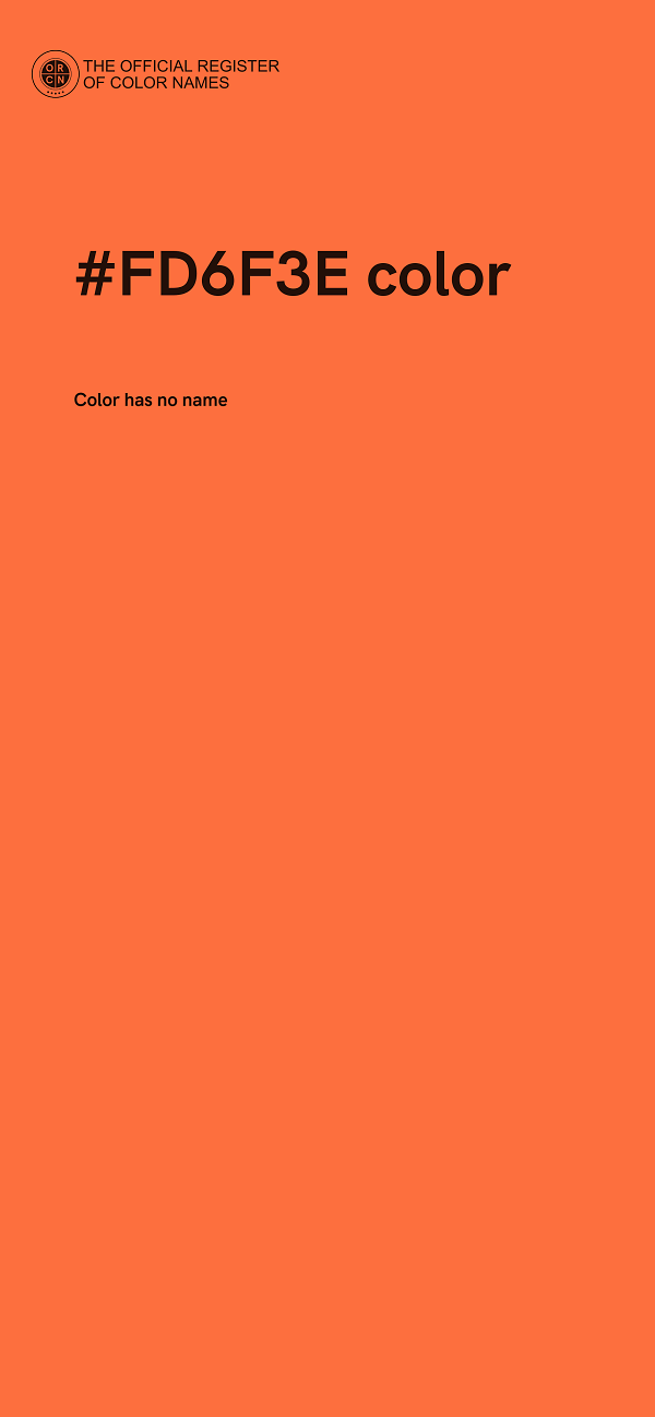 #FD6F3E color image