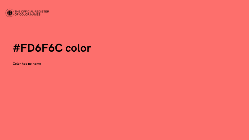 #FD6F6C color image