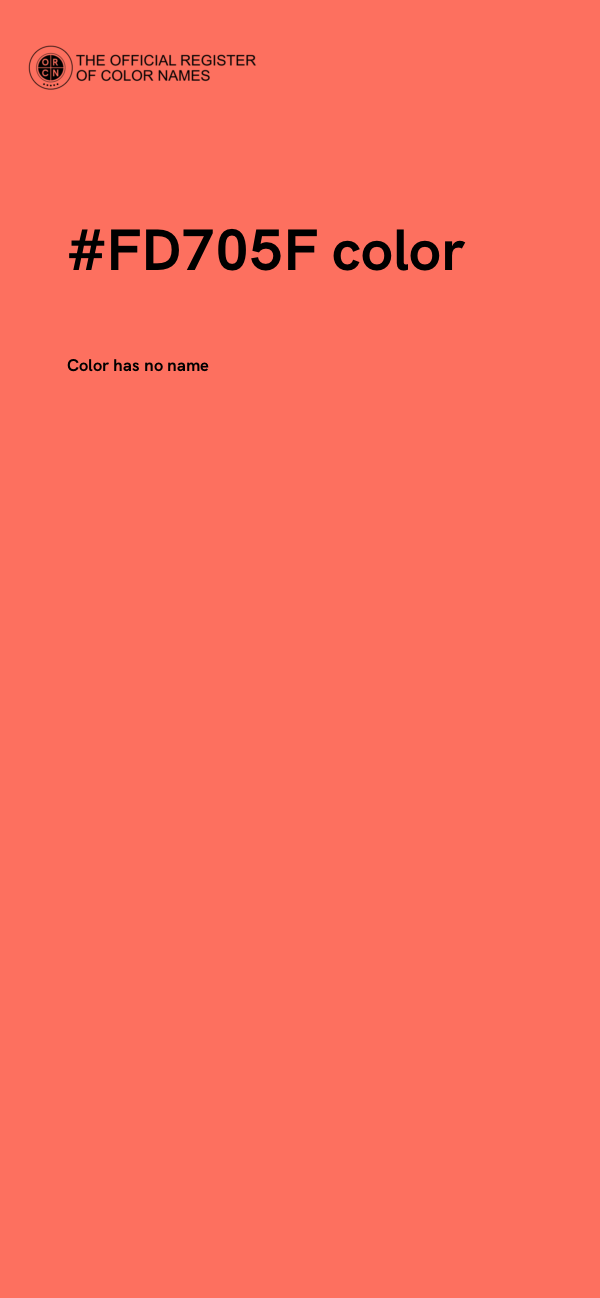 #FD705F color image
