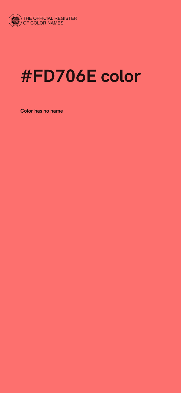 #FD706E color image
