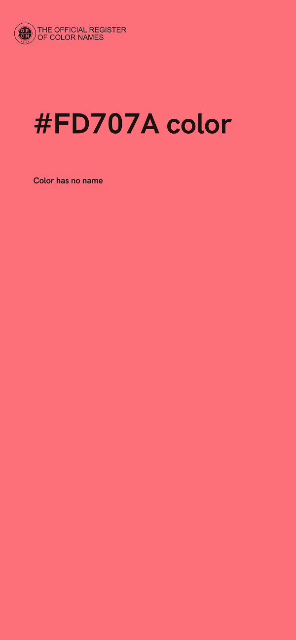 #FD707A color image