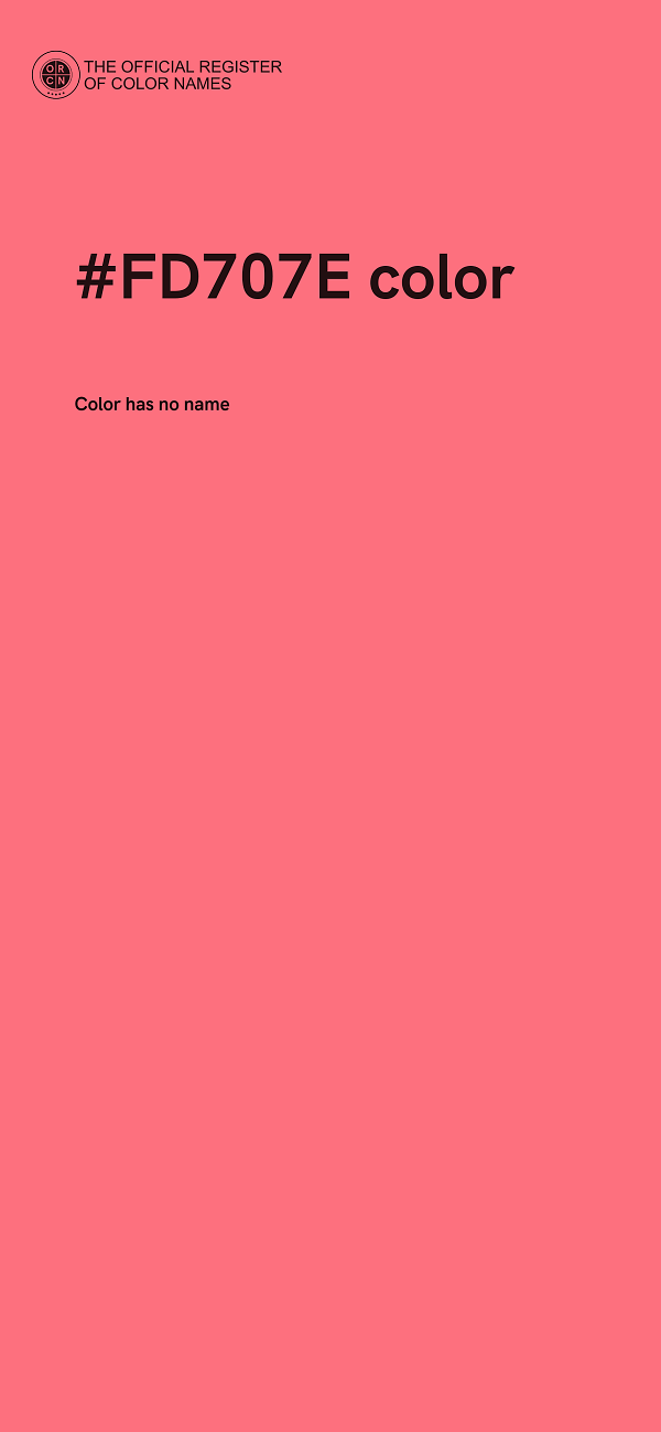 #FD707E color image