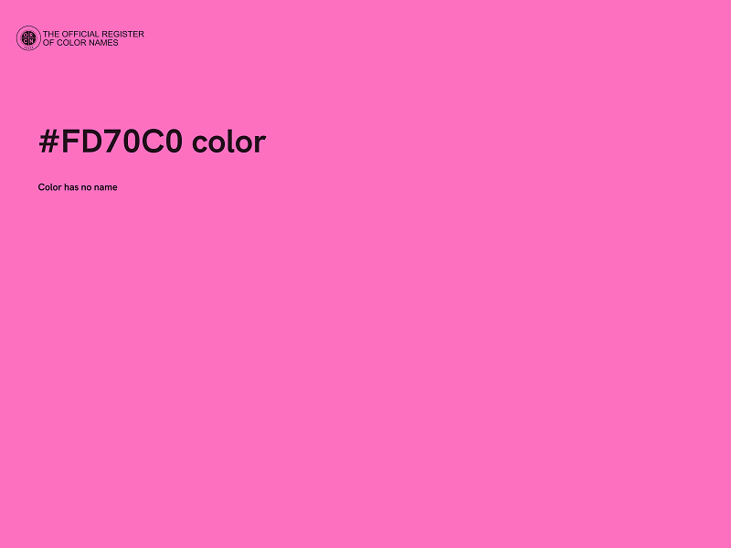#FD70C0 color image