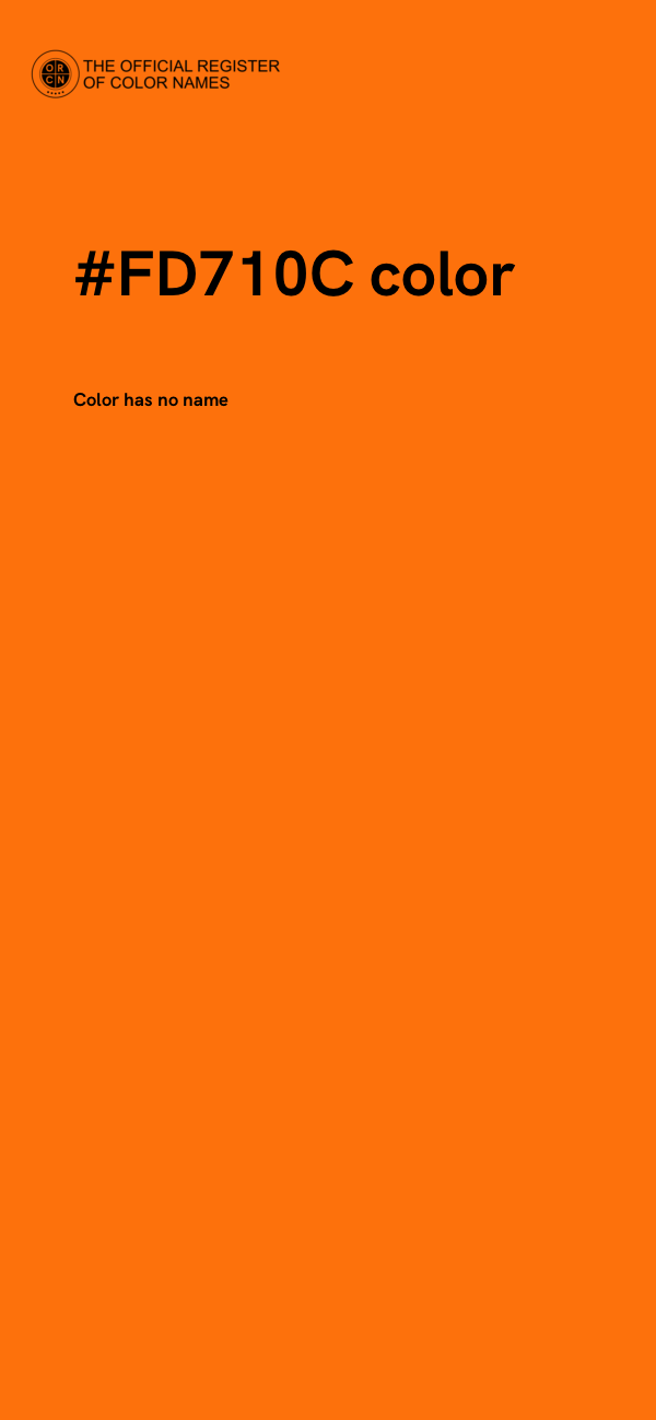 #FD710C color image