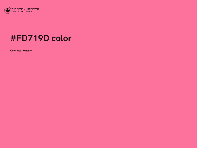 #FD719D color image