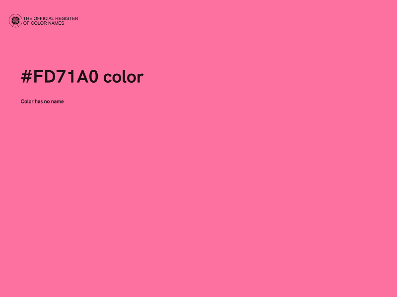 #FD71A0 color image